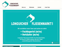 Tablet Screenshot of longuicher-fliesenmarkt.de